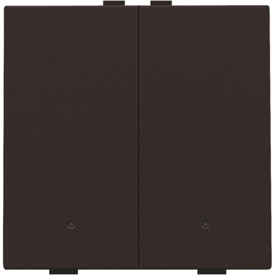 2-voudige drukknop led Home Control dark brown