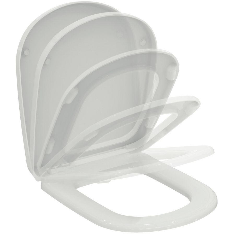 Nouveau closetzitting wit met deksel/softclose