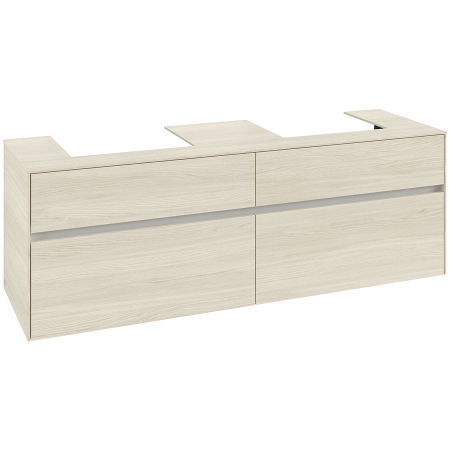 Wastafelonderkast Collaro 1600x548x500mm White Oak C021B0AA