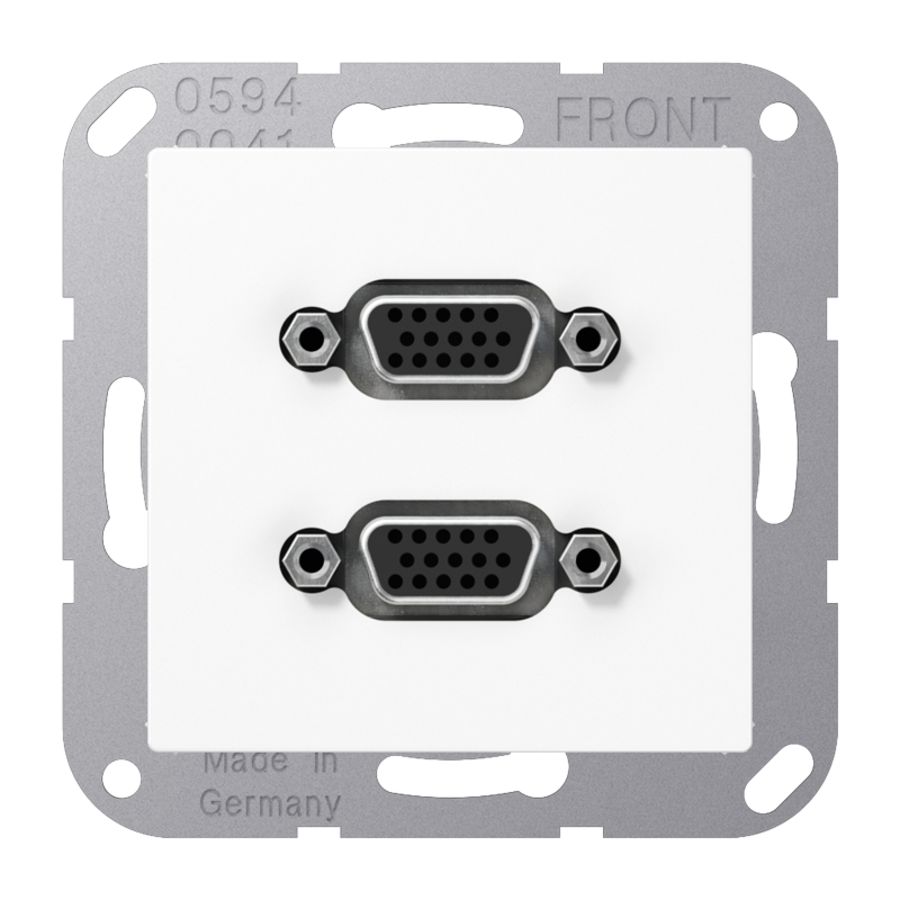 Afdekking AS500 alpin wit voor 2xVGA