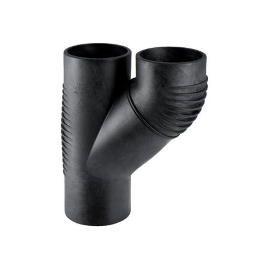 T-stuk parallel 110/110mm polyethyleen (PE) Silent-db20 geluidsarm