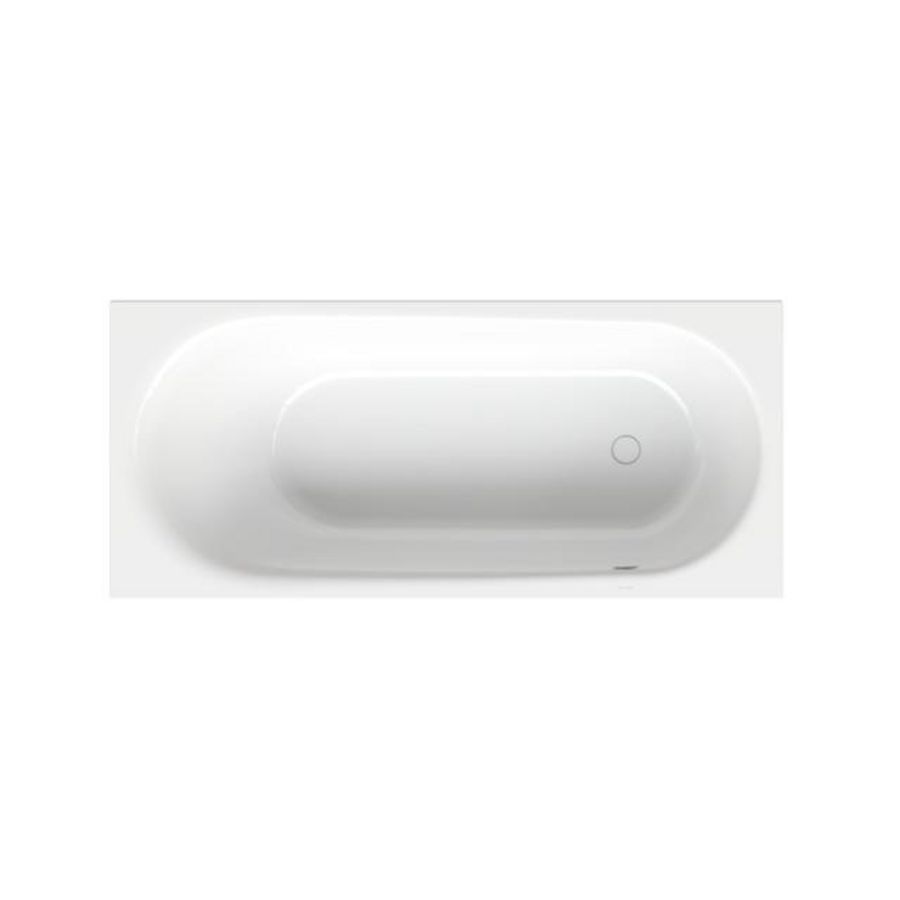 Ligbad staal geglazuurd BetteComodo 180x80cm wit voet RE/overl. voor excl. poten