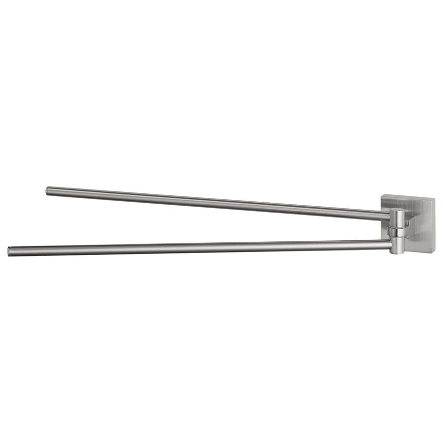 Dubbele handdoekhouder draaibaar geborsteld42cm MEZZO