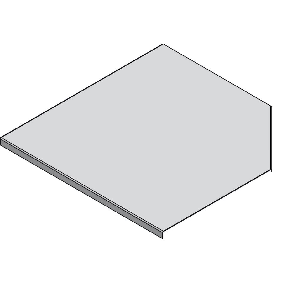 Hoekstukdeksel vlak 100mm KG281 zinkplus