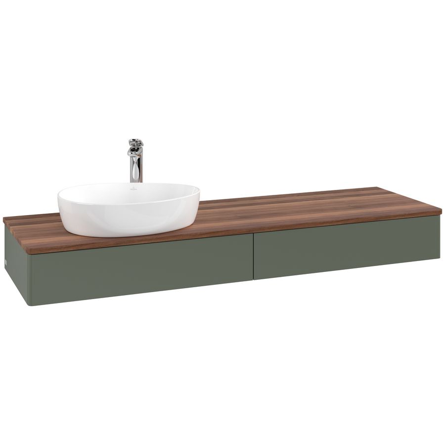 Wastafelonderkast Antao 1600x190x500mm L.Green Matt Lacquer L15052HL