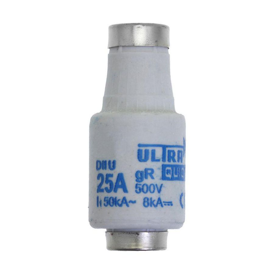 Zekering laagspanning 25A AC 500V D2 aR IEC ultra snel VVE=5