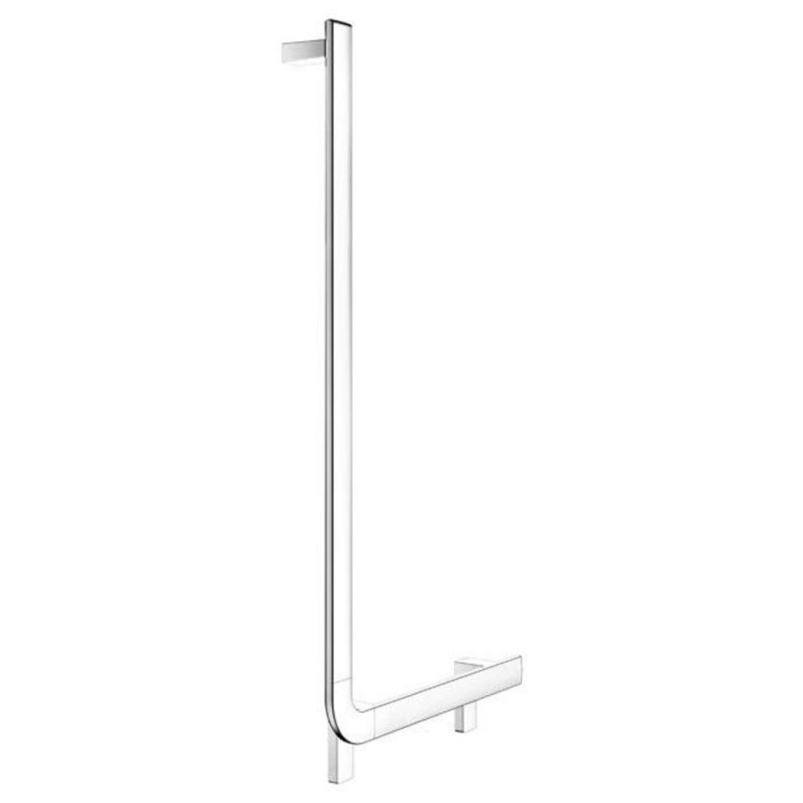 Hoeksteun 90° links 520/1090mm verchrd