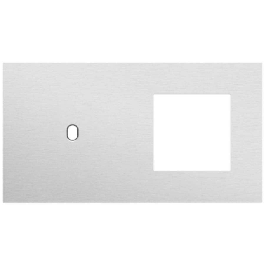 Afdekplaat 2-voud horiz. 71mm centerafst. 155-57805
