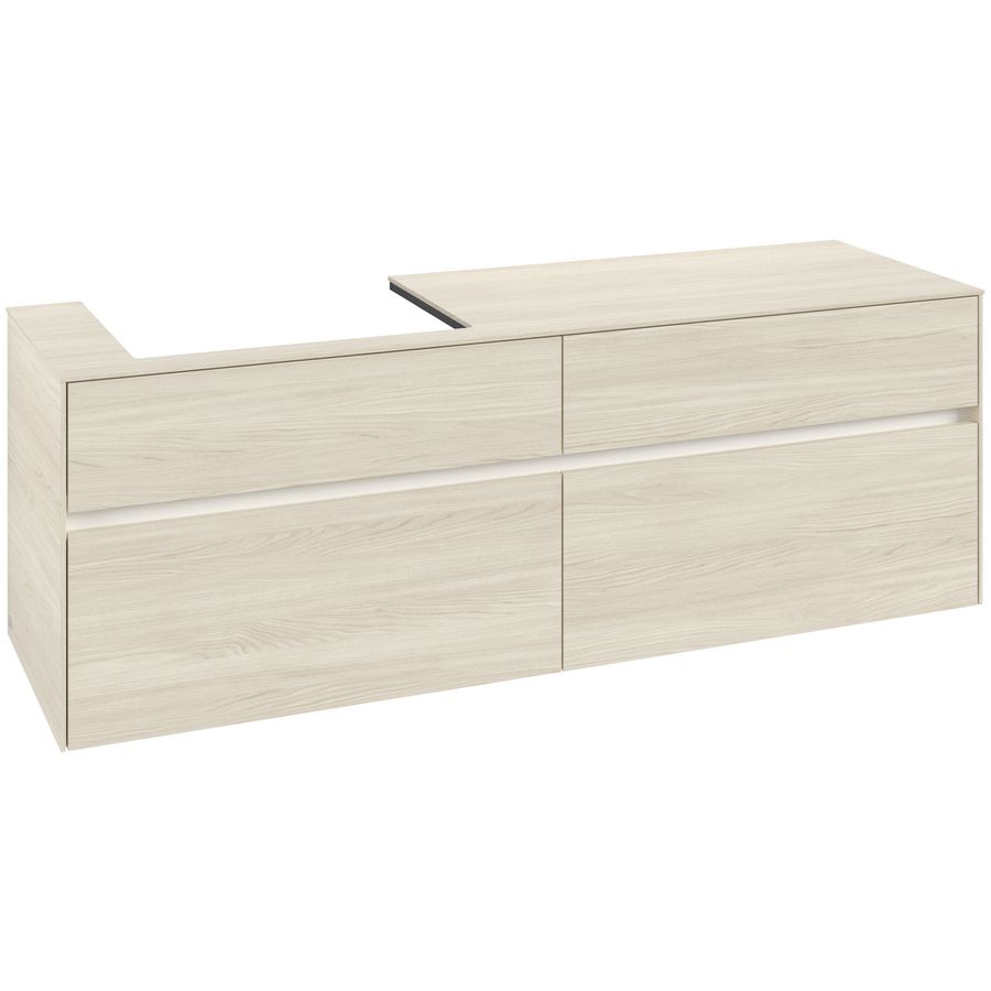 Wastafelonderkast Collaro 1600x548x500mm White Oak C022B0AA