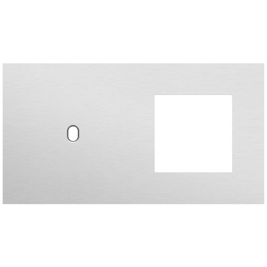Afdekplaat 2-voud horiz. 71mm centerafst. 155-57805