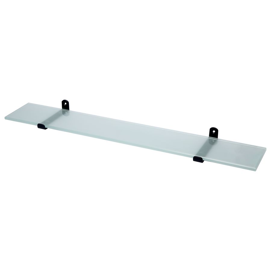 Planchet glas mat zwart rvs 60cm IXI