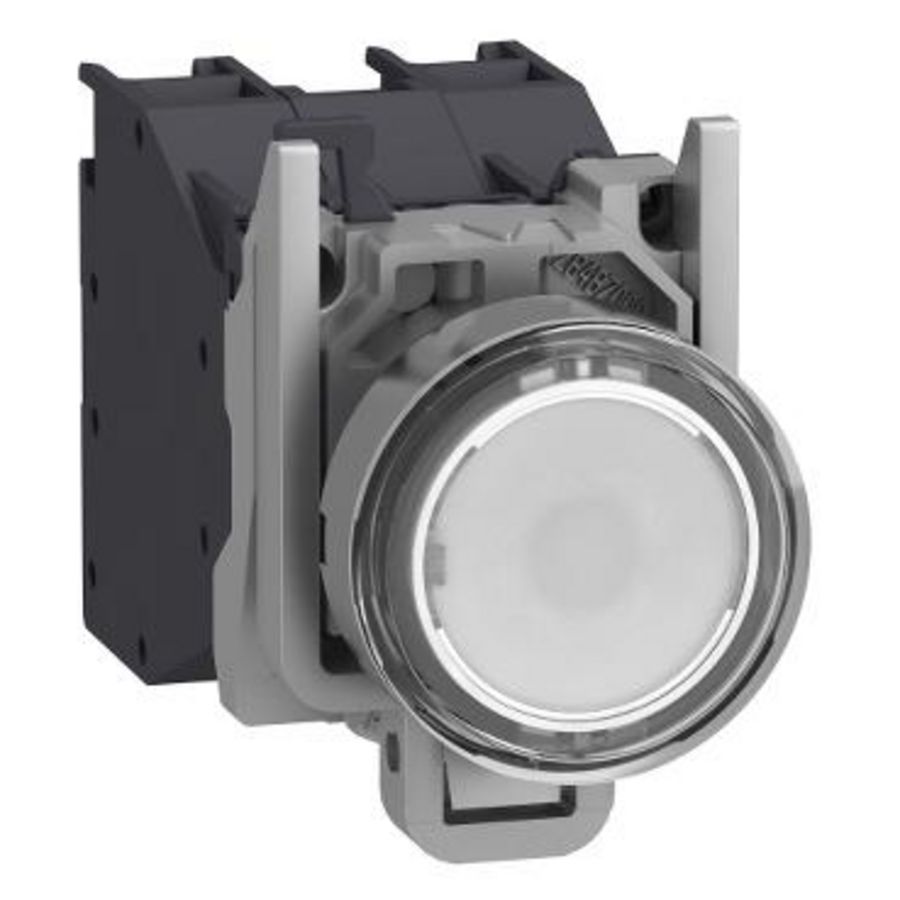 Illuminated pushbutton white boot 24 240V Exp. atm.