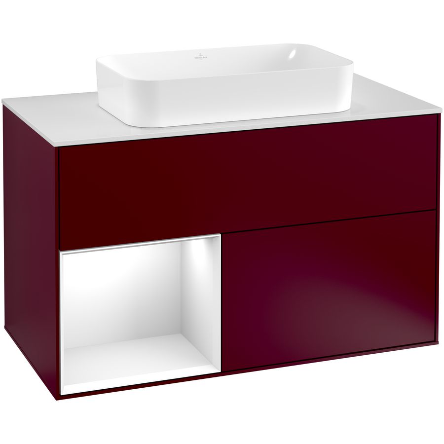 Wastafelonderkast Finion 1000x603x501mm Peony Matt Lacquer G241GFHB