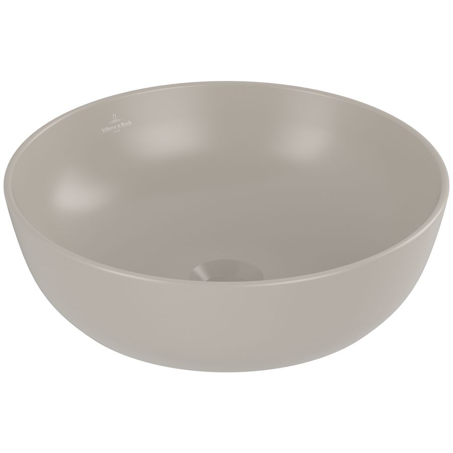 Opzetwastafel Artis Ø430mm Almond zonder overloop CeramicPlus