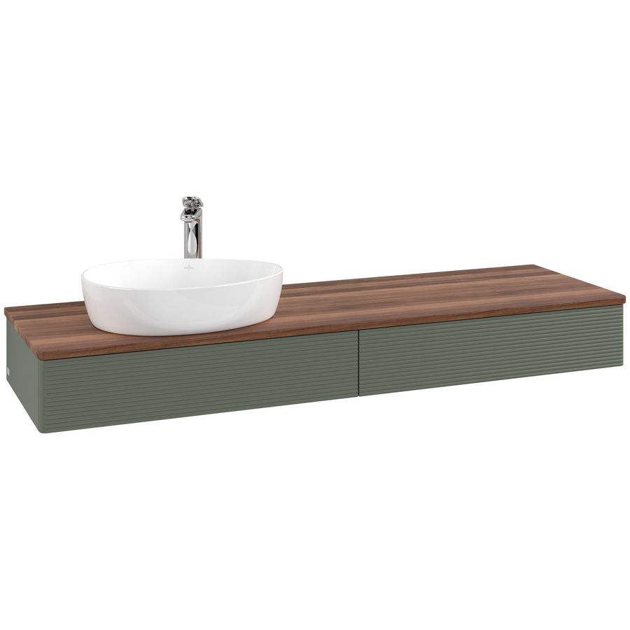 Wastafelonderkast Antao 1600x190x500mm L.Green Matt Lacquer L15152HL