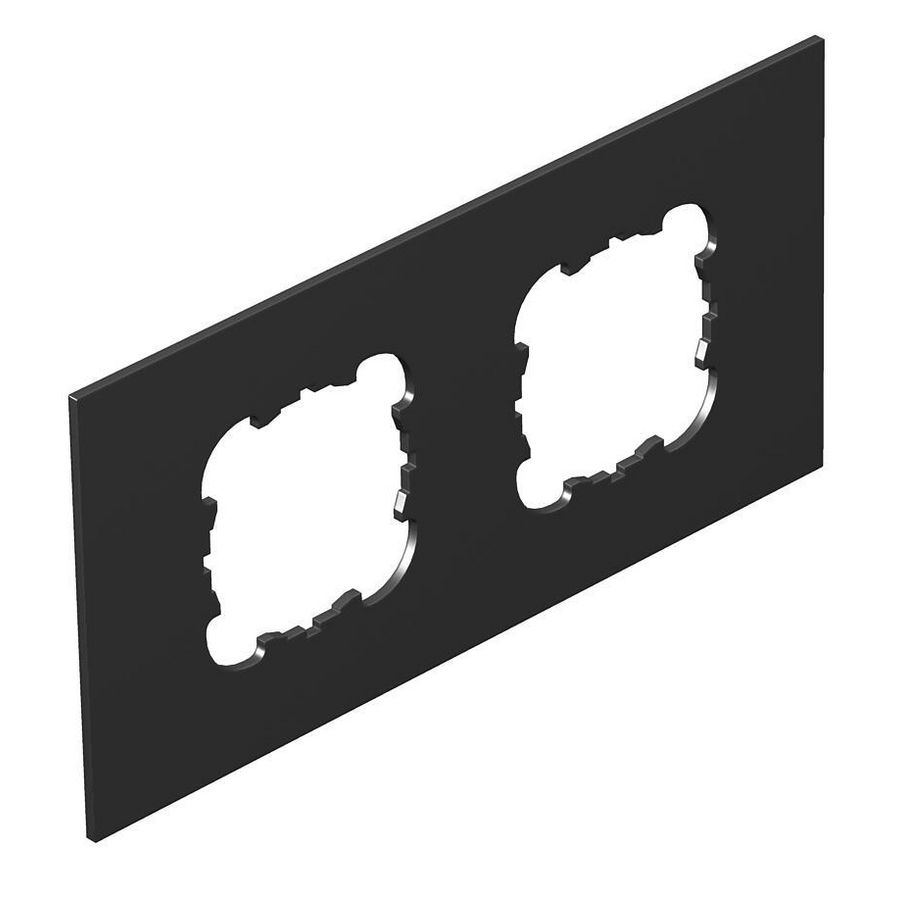 Afdekplaat 2 x EKR voor T4L/T8NL Polyamide grafietzwart