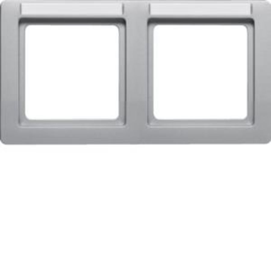 Afdekraam 2-v hor. tekstveld berker Q.1 alulook soft-finish