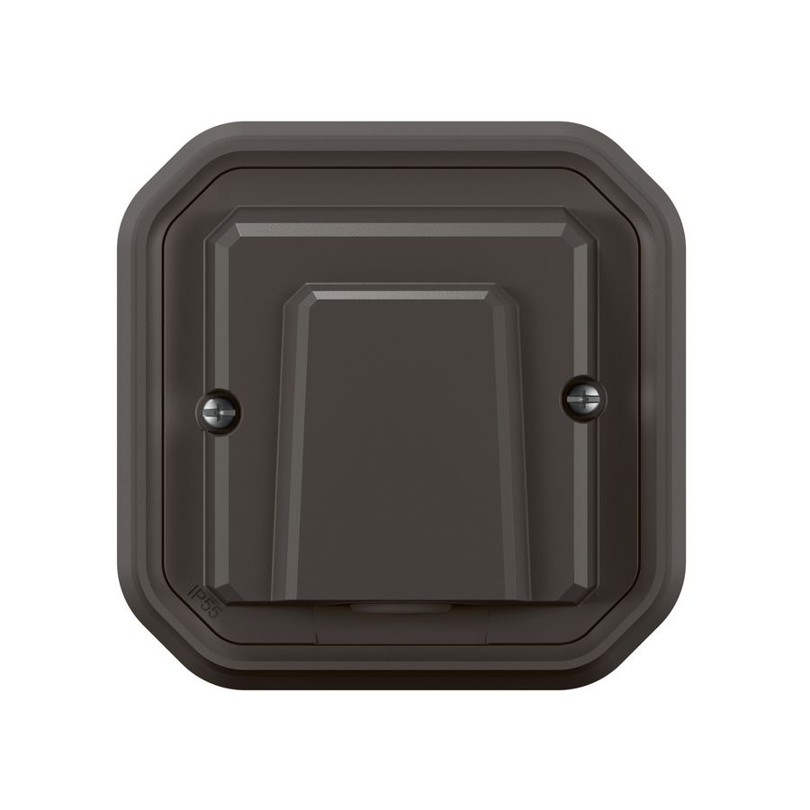 Kabeluitgang klem inbouw antraciet Plexo