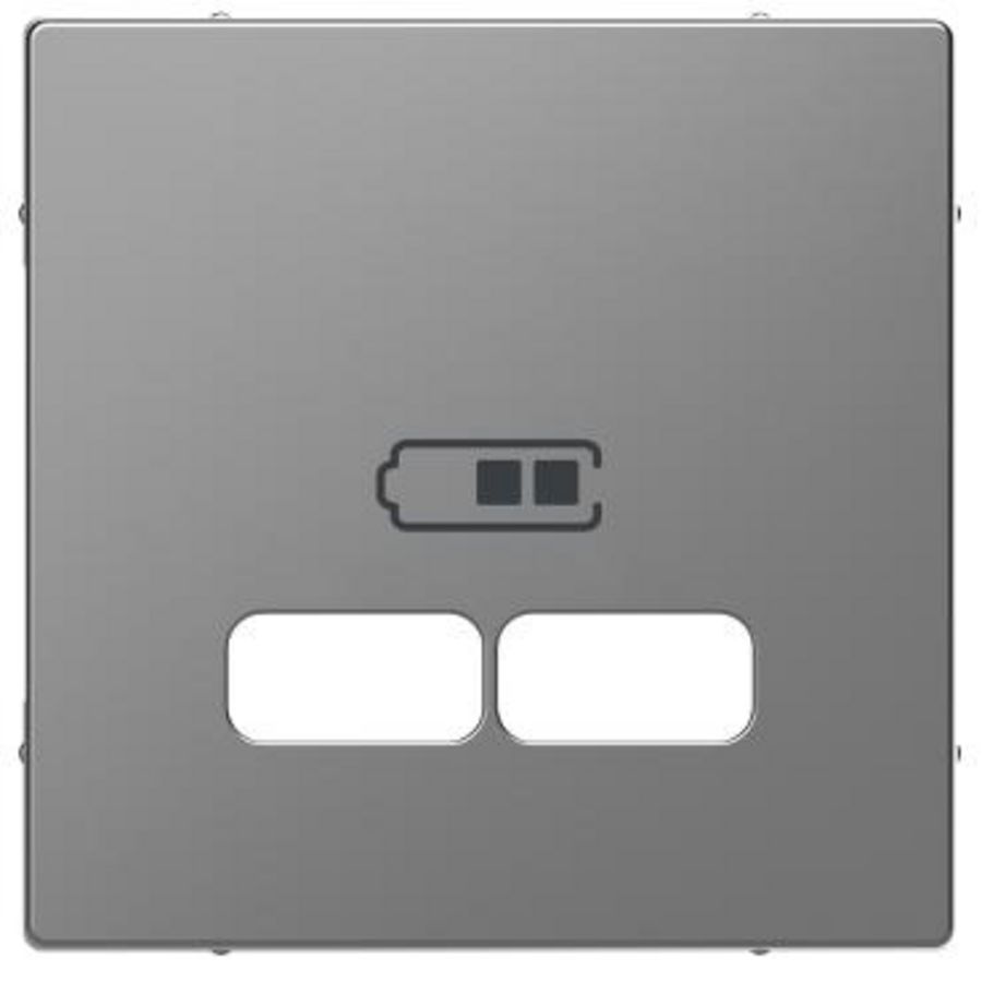 Centraalplaat USB-oplader RVS SysD