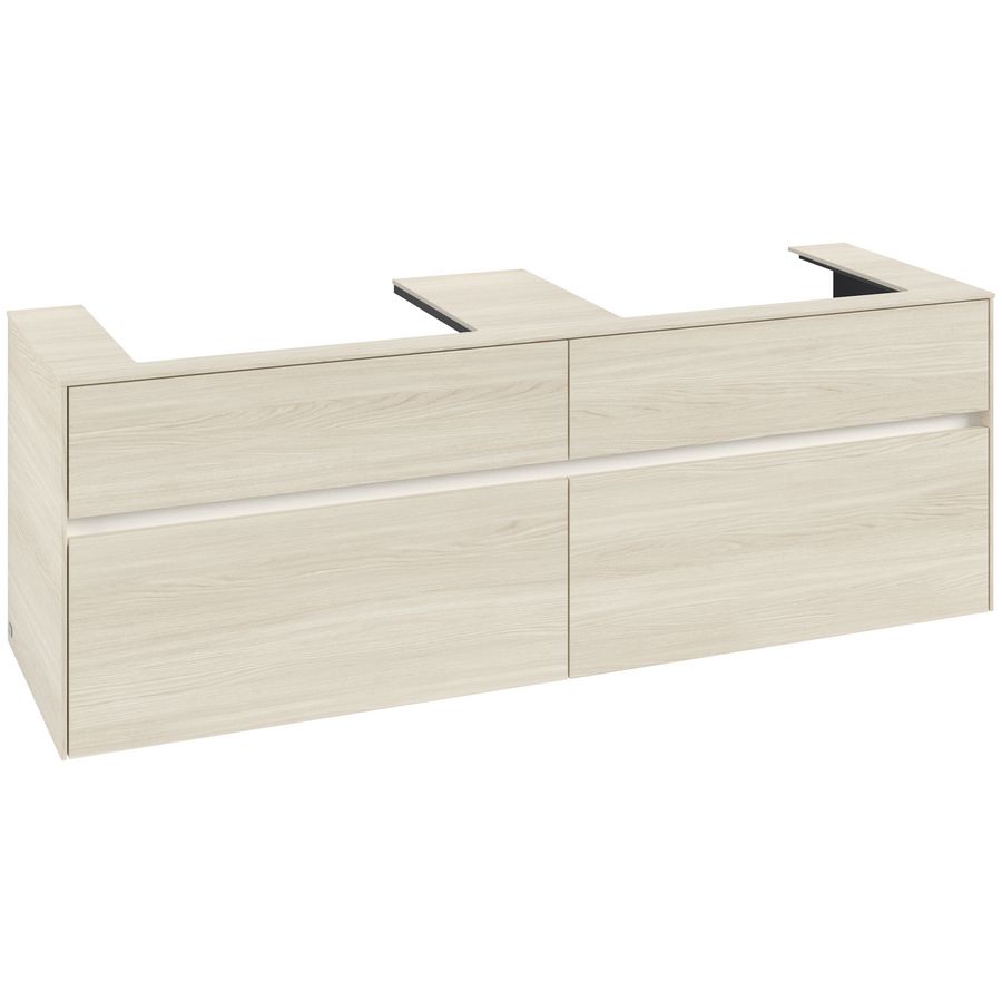 Wastafelonderkast Collaro 1600x548x500mm White Oak C024B0AA