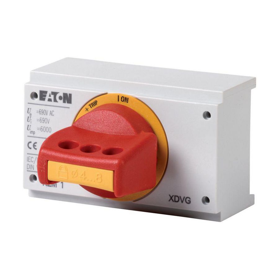 Draaibediening schakelaar incl. knop NZM1-XDVGR rood/geel