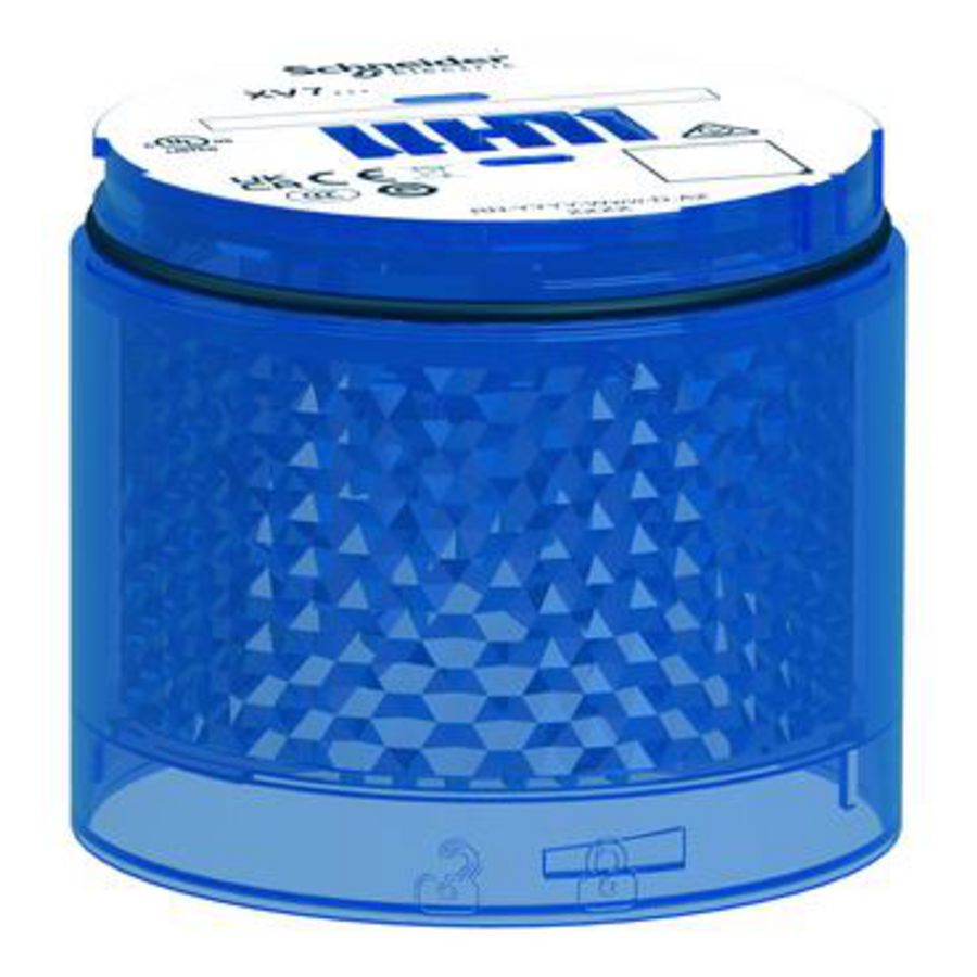 Flashing blauw Colored lens