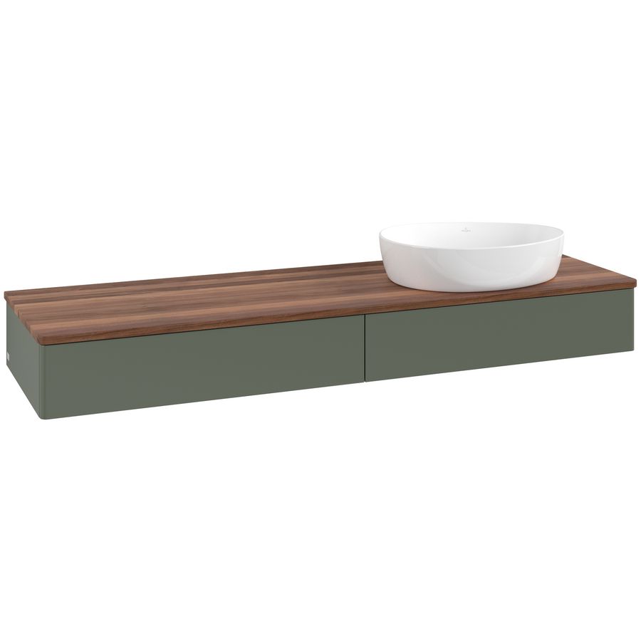 Wastafelonderkast Antao 1600x190x500mm L.Green Matt Lacquer L16012HL