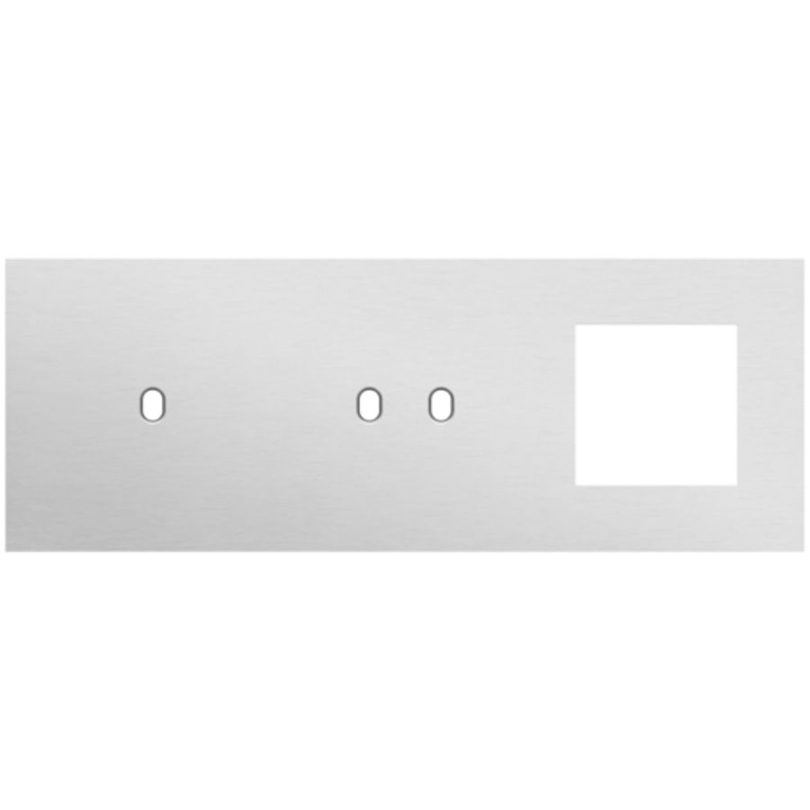Afdekplaat 3-voud horiz. 71mm centerafst. 155-57723