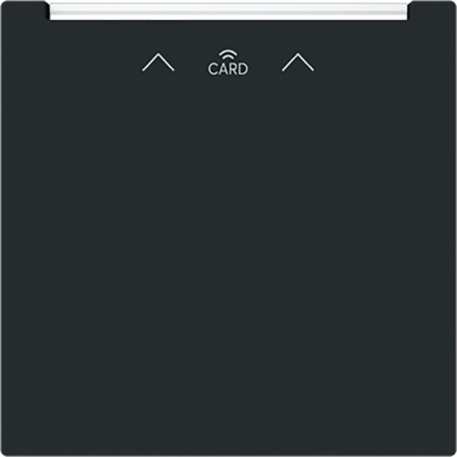 Centraalplaat voor kaartschakelaar met RFID art-matzwart (1792 RFID-45M)