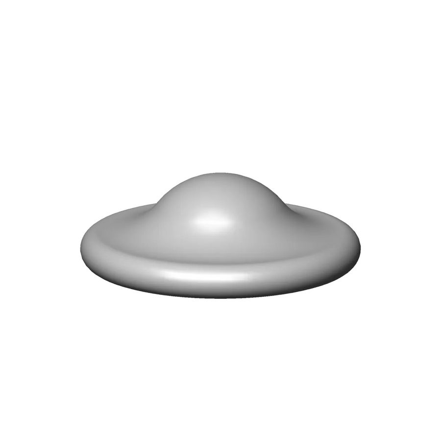 Afdekplaat 24x8mm Dark Platinum gebors.