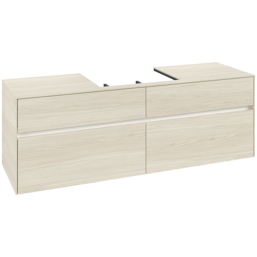 Wastafelonderkast Collaro 1600x548x500mm White Oak C025B0AA