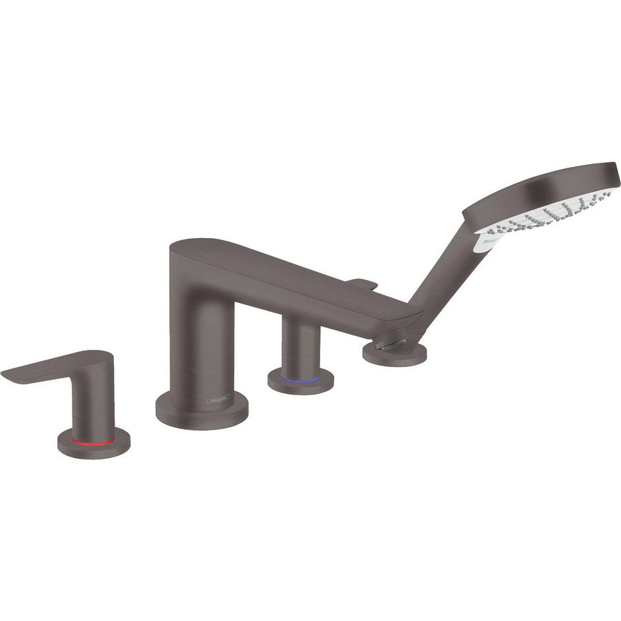 Afbouwdeel badrandmengkraan 4-gats Talis E v.13244180 brushed black chrome