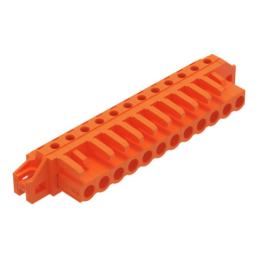 THT FE steker HA raster 5,08mm oranje 232-272/031-000 VVE=25