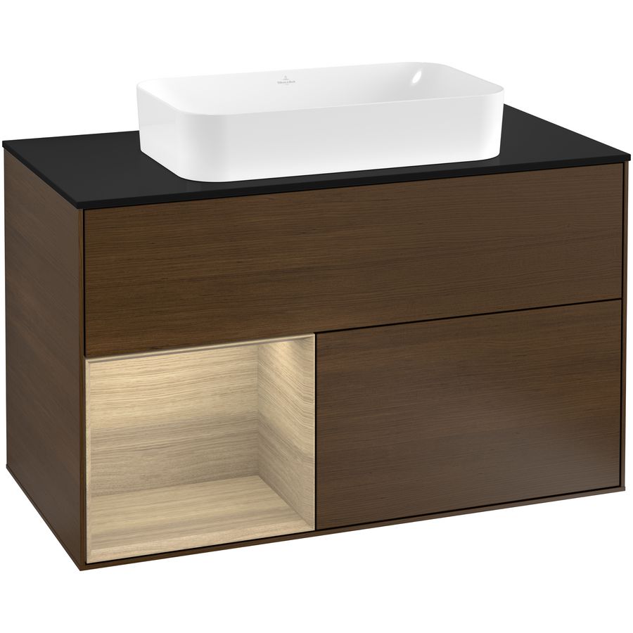 Wastafelonderkast Finion 1000x603x501mm W.Veneer G242PCGN