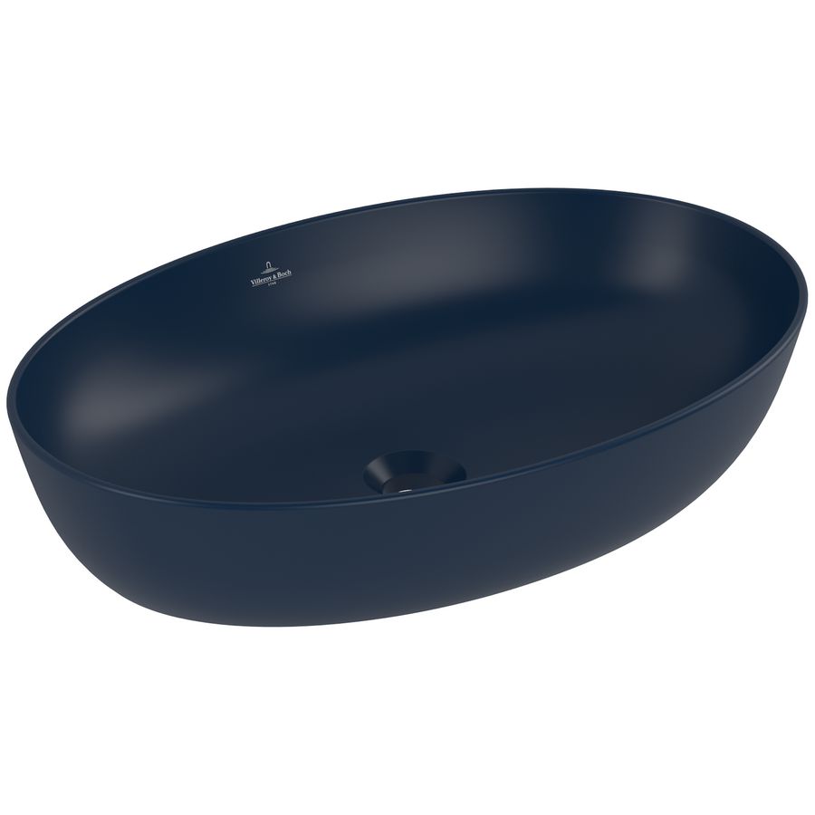 Opzetwastafel Artis 610x410mm ovaa Nightfall zonder overloop CeramicPlus