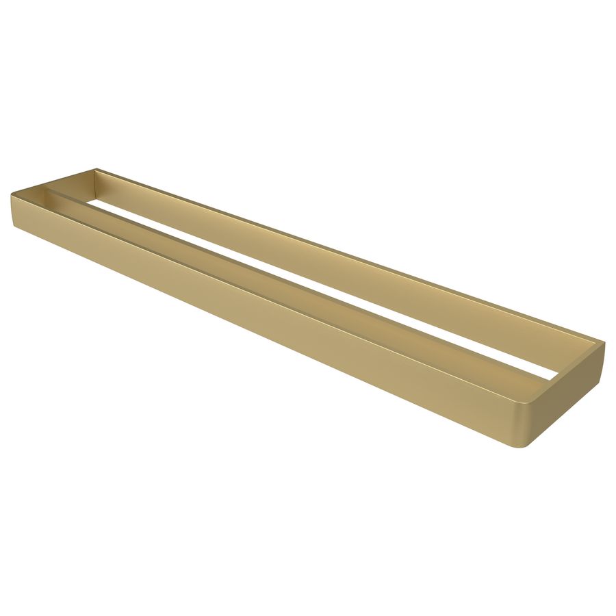 Dubbele handdoekhouder goud aluminium 60cm ALINE