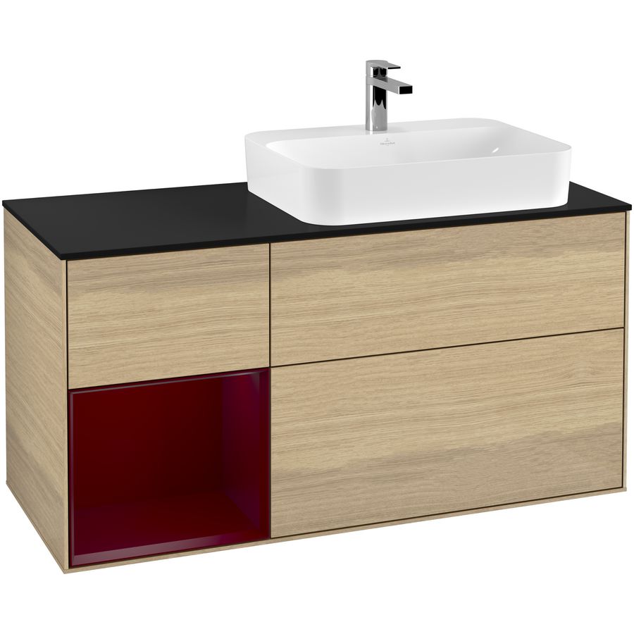 Wastafelonderkast Finion 1200x603x501mm Oak Veneer G392HBPC