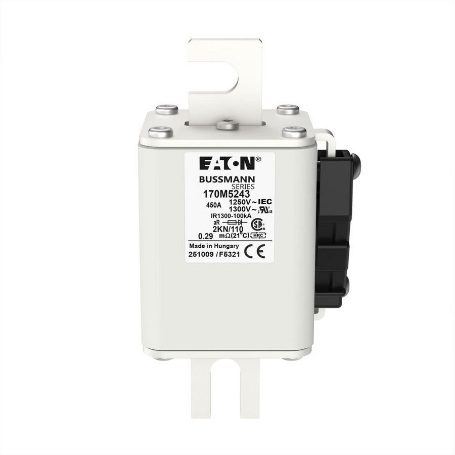 Zekering hoge snelheid 450A AC 1250V 100kA 2 61x77x1 VVE=3