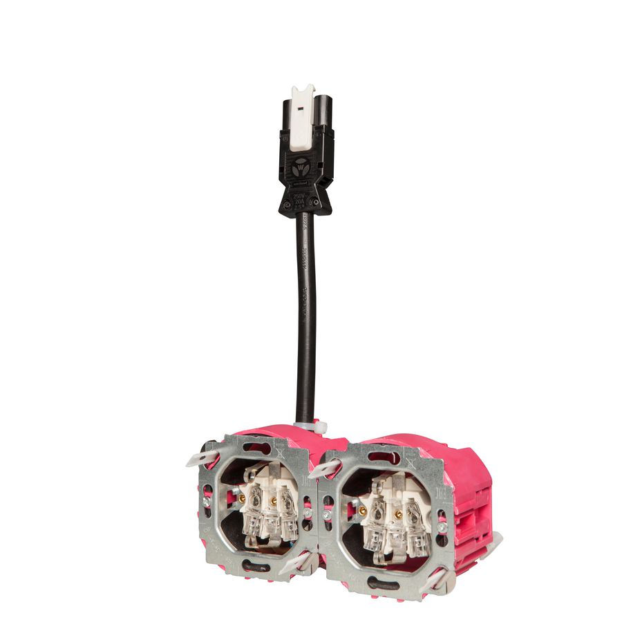 HW52-F BW 2 x horizontaal 2x WCD en B2ca snoer GST18 VVE=15