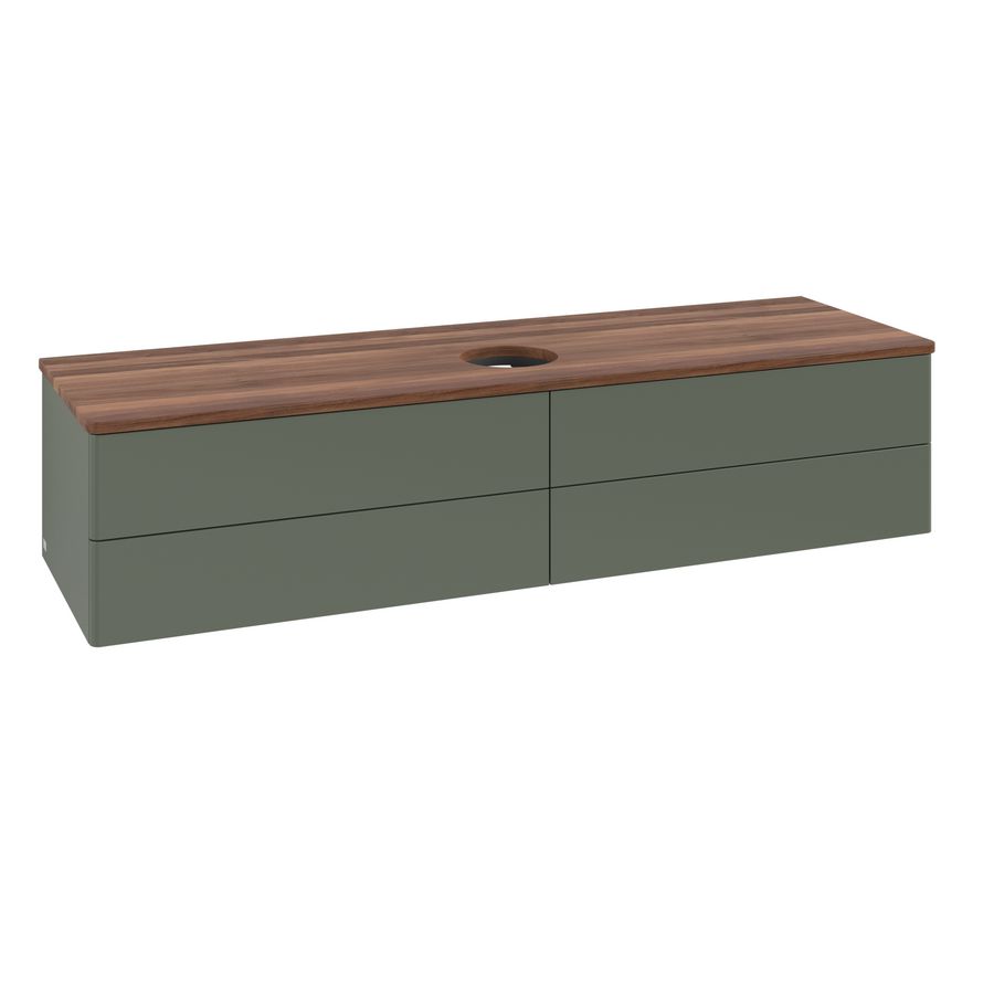 Wastafelonderkast Antao 1600x360x500mm L.Green Matt Lacquer K25012HL