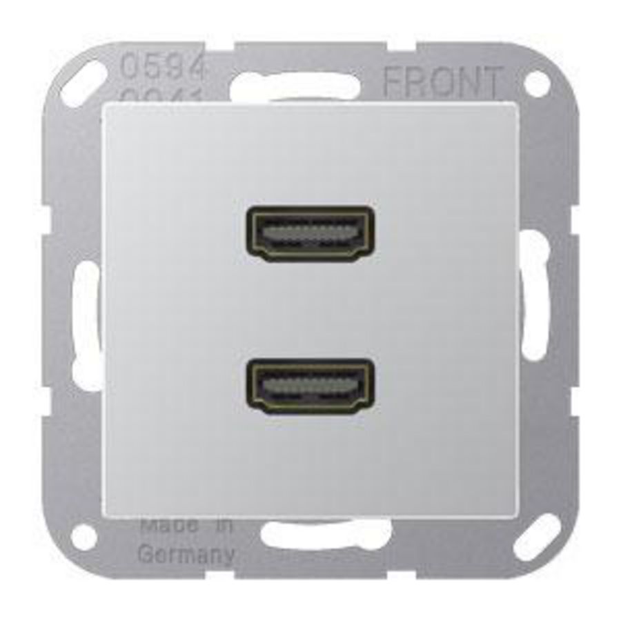 Afdekking A500 aluminium voor 2xHDMI