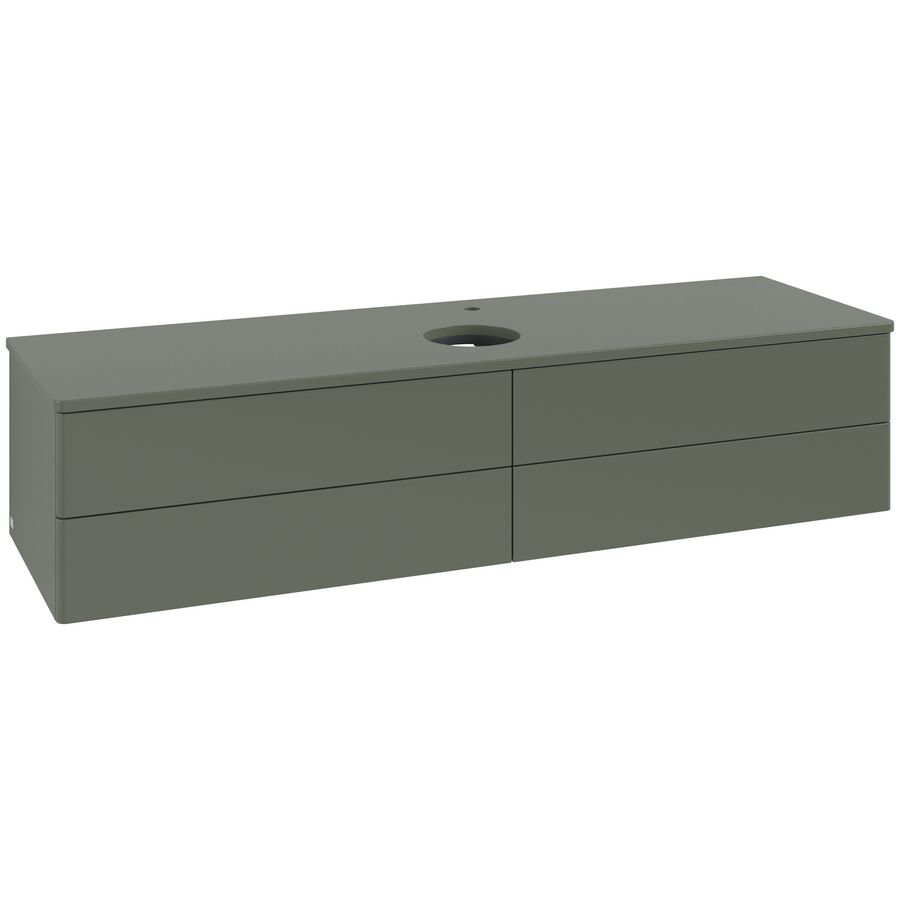 Wastafelonderkast Antao 1600x360x500mm L.Green Matt Lacquer K25050HL