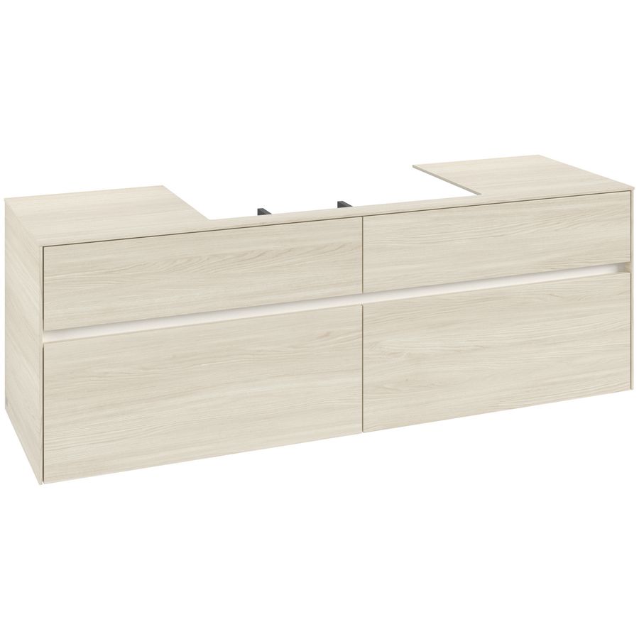 Wastafelonderkast Collaro 1600x548x500mm White Oak C028B0AA