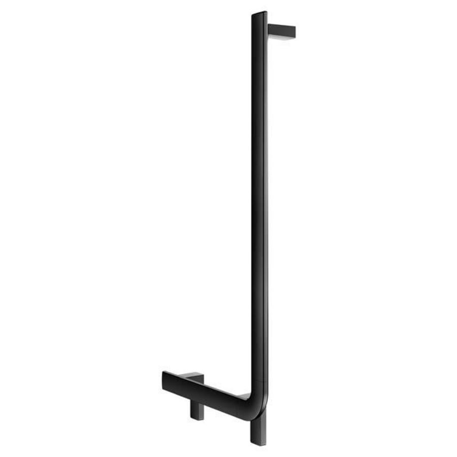 Hoeksteun 90° rechter uitvoering 381/851mm zwart mat