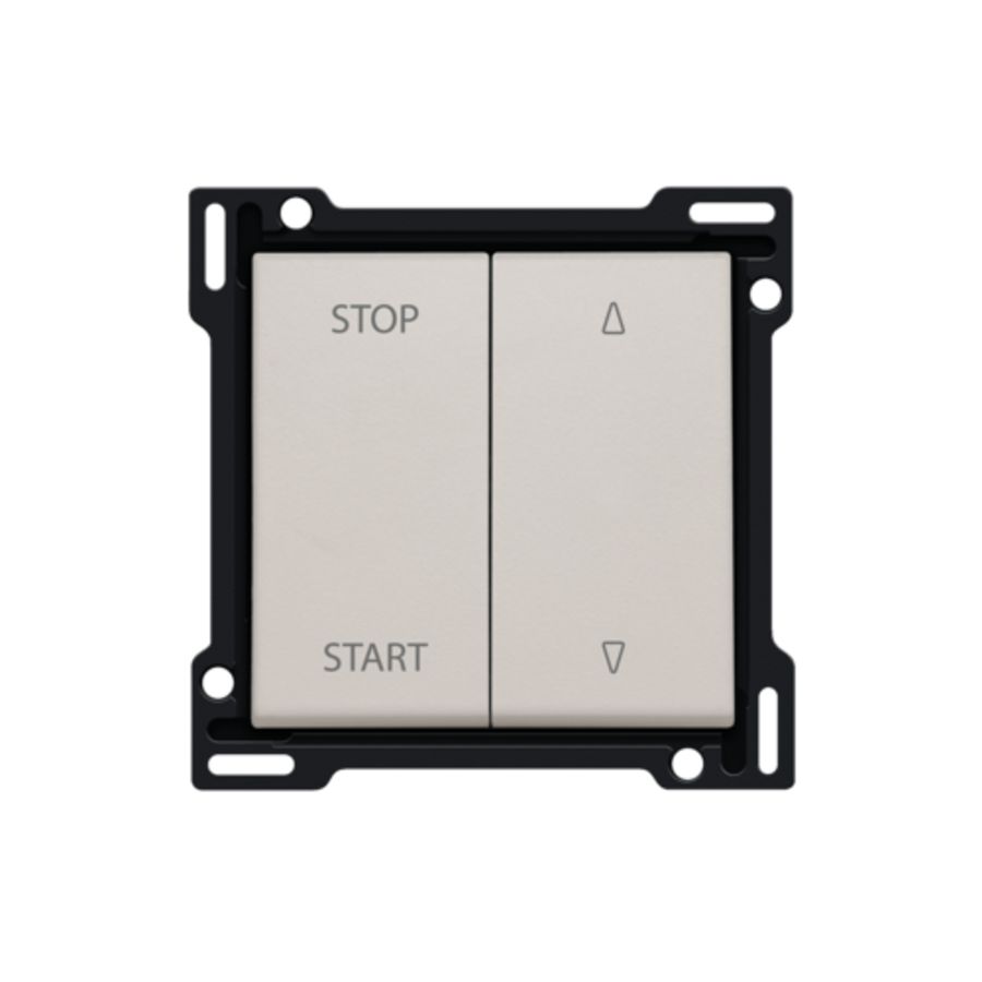 Afwerkingsset elek. gescheiden rolluikschakelaar light grey