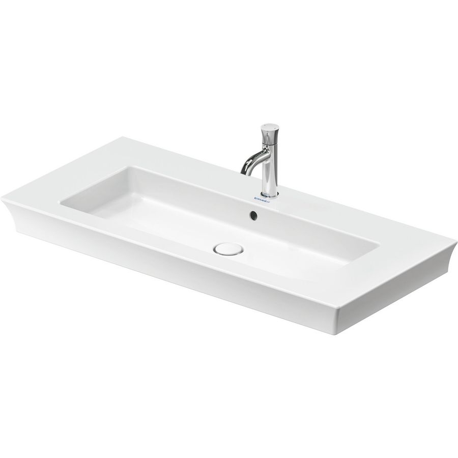 White Tulip #236310 wastafel wit 1055mm met kraangat
