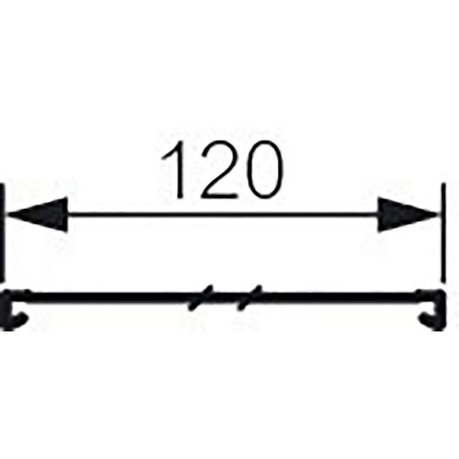 Lengte a 2m. Deksel 120mm halogeenvrij Segma VVE=18