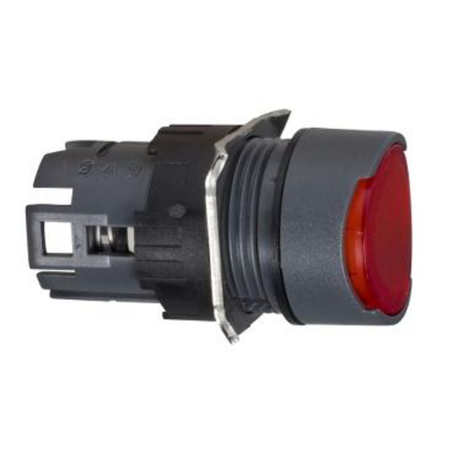 Kop voor verlichte drukknop Terugvering Ø16mm Rood