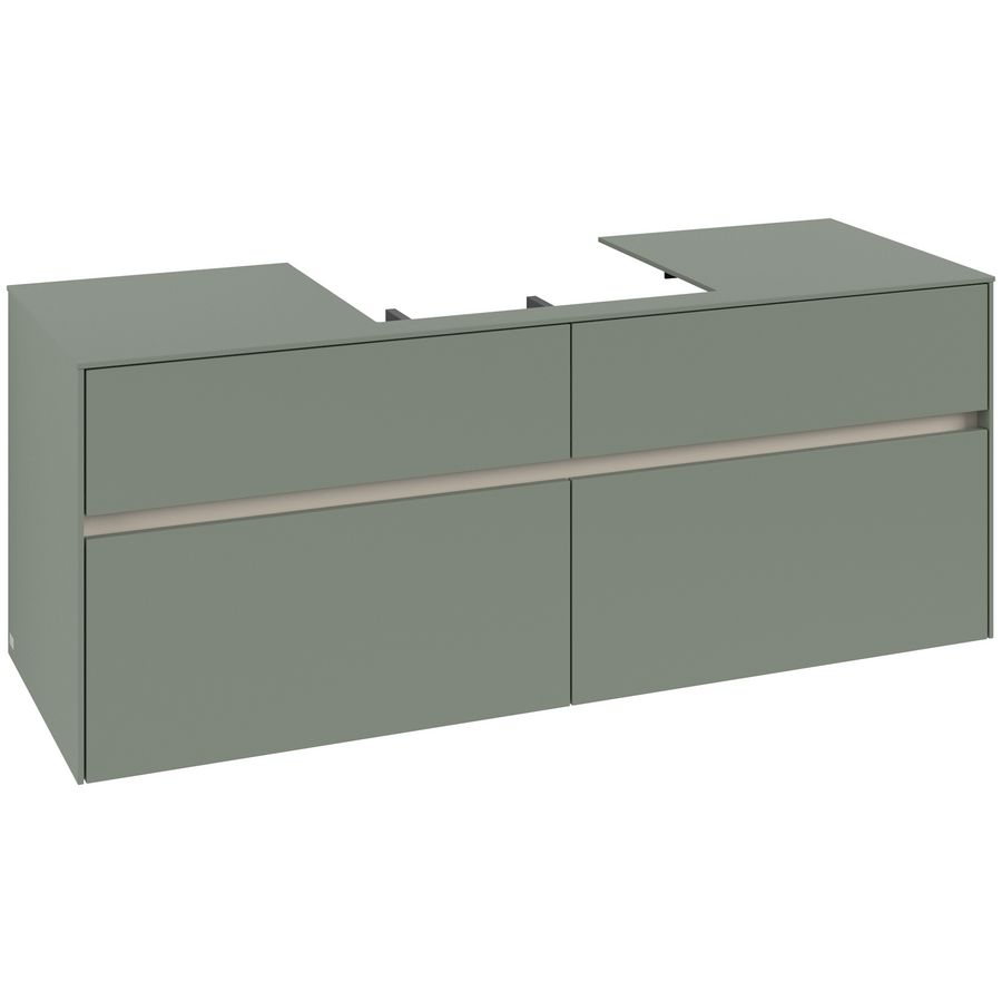 Wastafelonderkast Collaro 1400x548x500mm Soft Green C084B0AF