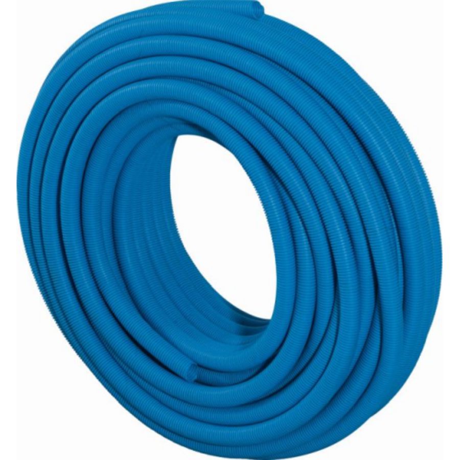 Rol a 50m. mantelbuis TECK Ø20mm inwendig blauw HDPE tbv buis 16mm